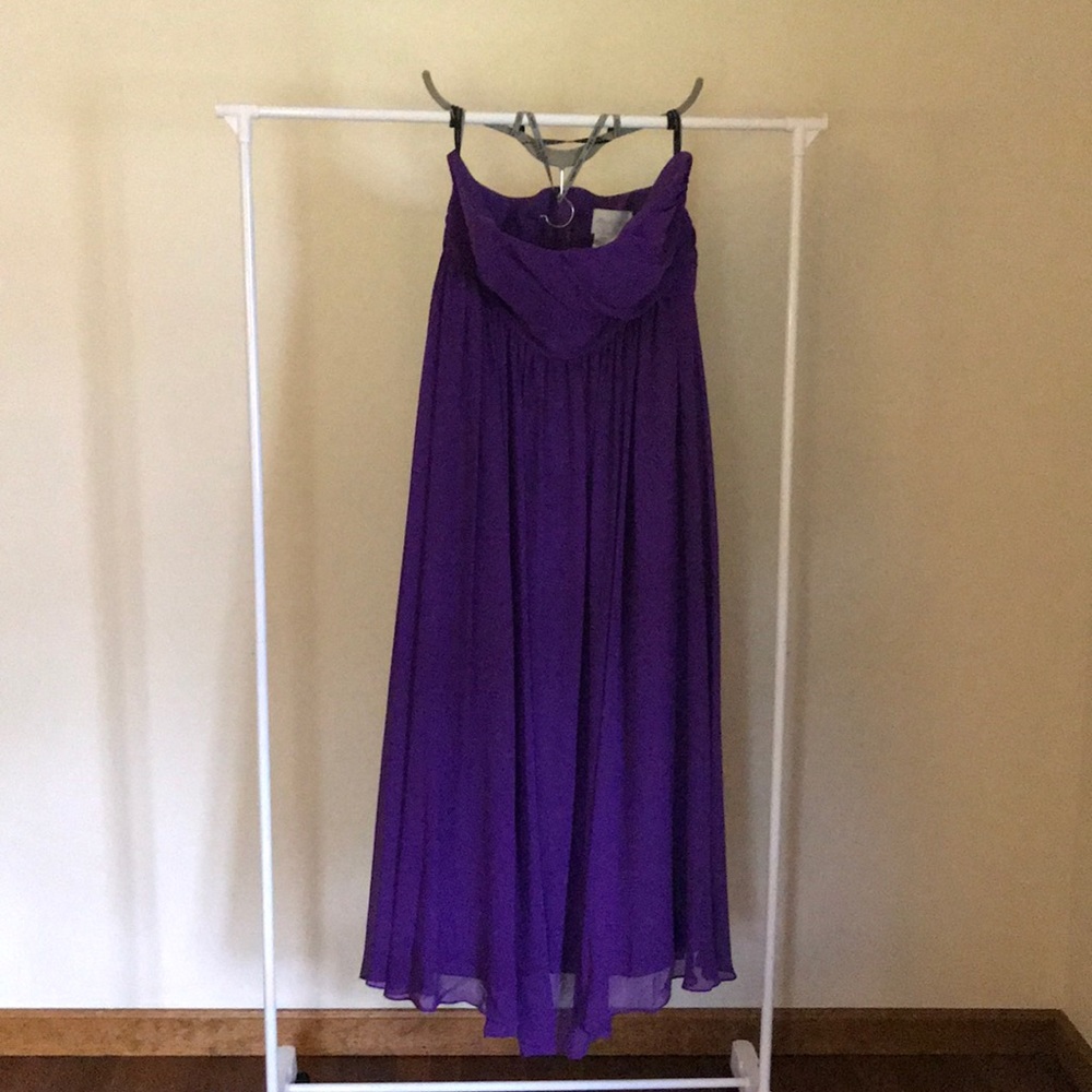 Alfred Angelo strapless bridesmaid dress